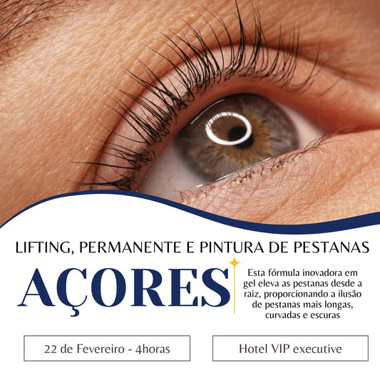 Formação Presencial Lifting, Permanente e Pintura de Pestanas Açores